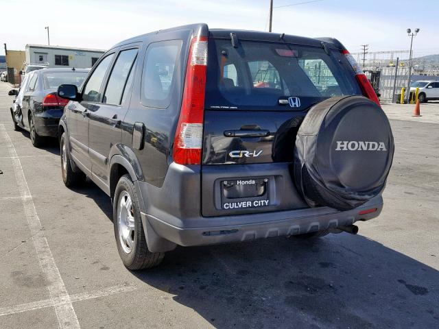 SHSRD78565U303077 - 2005 HONDA CR-V LX BLACK photo 3