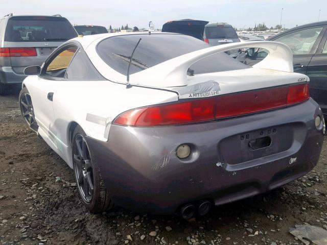 4A3AK54F1WE103804 - 1998 MITSUBISHI ECLIPSE GS WHITE photo 3