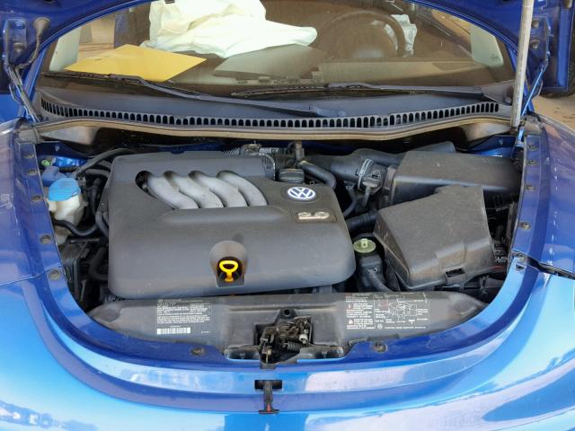 3VWCK21C93M442916 - 2003 VOLKSWAGEN NEW BEETLE Mavi foto 7