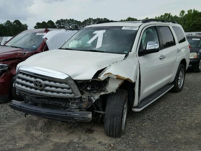 5TDYY5G16BS034399 - 2011 TOYOTA SEQUOIA PL WHITE photo 2