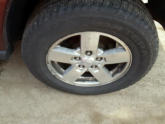 1J8HG48KX7C562131 - 2007 JEEP COMMANDER BURGUNDY photo 9