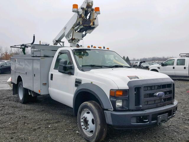 1FD4F46YX8EB01979 - 2008 FORD F450 SUPER WHITE photo 1