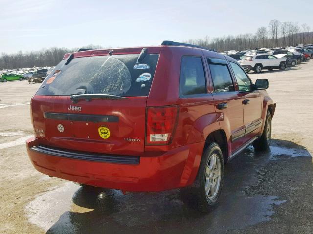 1J4HR48N25C508826 - 2005 JEEP GRAND CHER RED photo 4