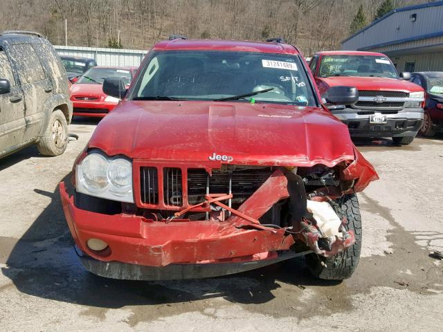 1J4HR48N25C508826 - 2005 JEEP GRAND CHER RED photo 7