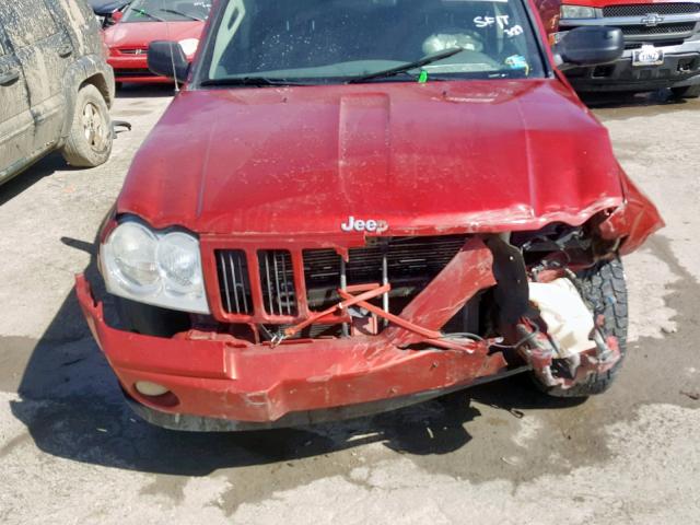 1J4HR48N25C508826 - 2005 JEEP GRAND CHER RED photo 9