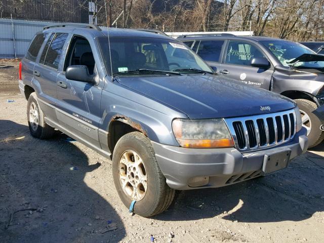 1J4GW38S12C153633 - 2002 JEEP GRAND CHER BLUE photo 1