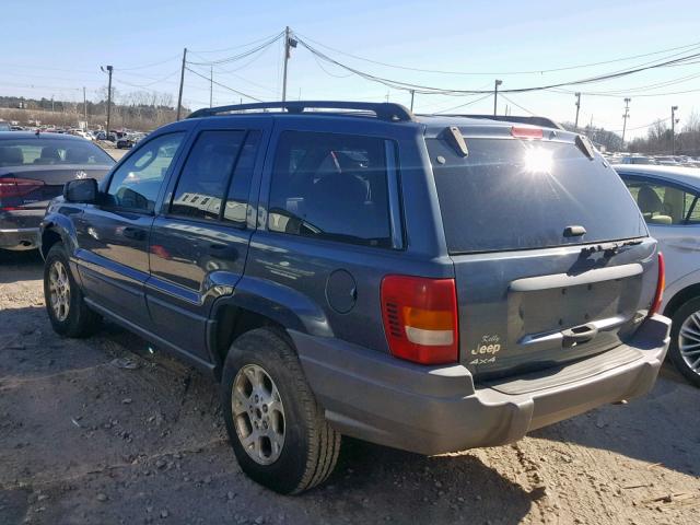 1J4GW38S12C153633 - 2002 JEEP GRAND CHER BLUE photo 3