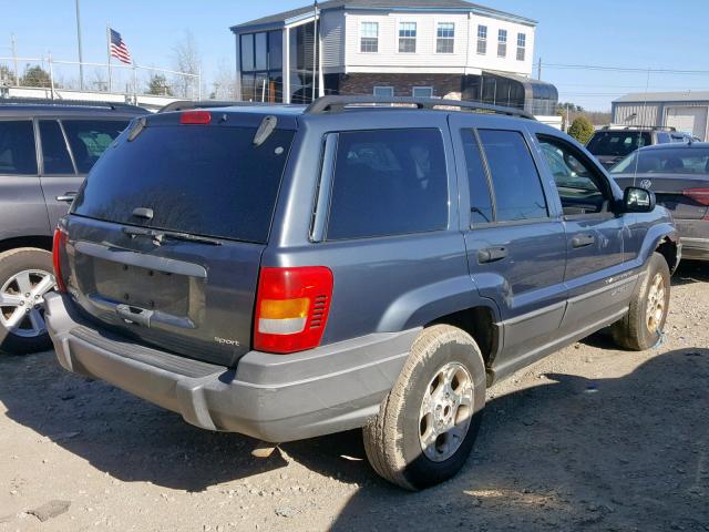 1J4GW38S12C153633 - 2002 JEEP GRAND CHER BLUE photo 4