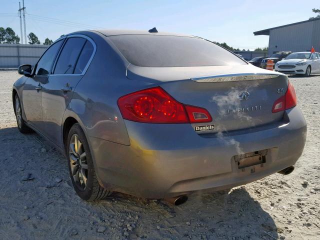 JNKBV61EX7M724772 - 2007 INFINITI G35 SILVER photo 3