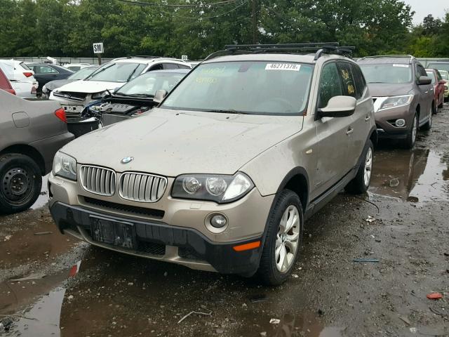 WBXPC9C40AWJ36753 - 2010 BMW X3 XDRIVE3 TAN photo 2