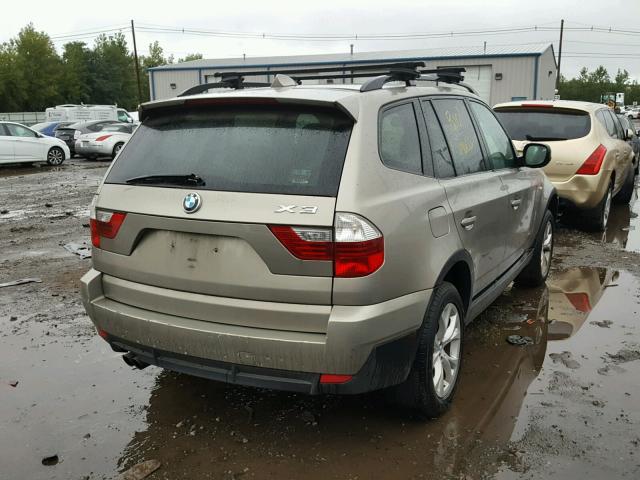 WBXPC9C40AWJ36753 - 2010 BMW X3 XDRIVE3 TAN photo 4