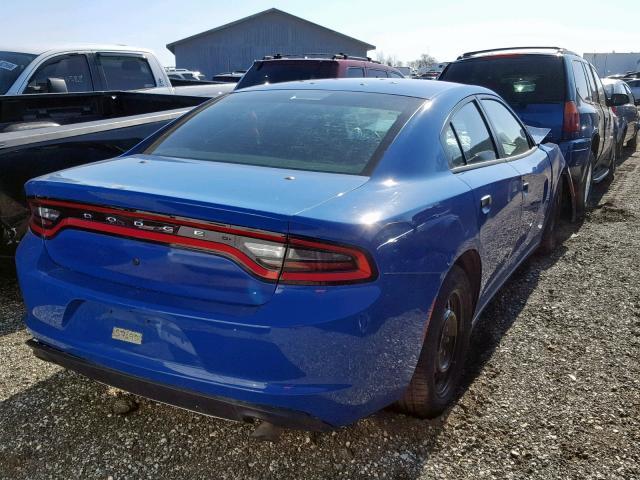 2C3CDXKTXHH579527 - 2017 DODGE CHARGER PO BLUE photo 4