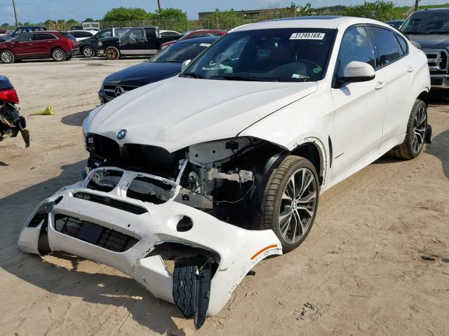 5UXKU6C50K0Z67104 - 2019 BMW X6 XDRIVE5 WHITE photo 2