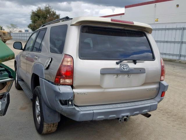 JTEZU14R330001279 - 2003 TOYOTA 4RUNNER SR GOLD photo 3