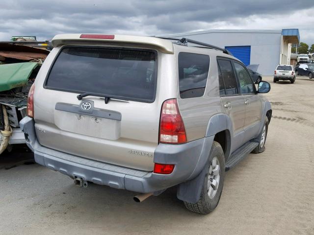 JTEZU14R330001279 - 2003 TOYOTA 4RUNNER SR GOLD photo 4