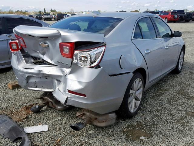 1G11F5SL2FF124728 - 2015 CHEVROLET MALIBU LTZ SILVER photo 4