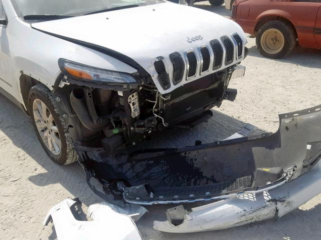 1C4PJLDS5FW731506 - 2015 JEEP CHEROKEE L WHITE photo 9