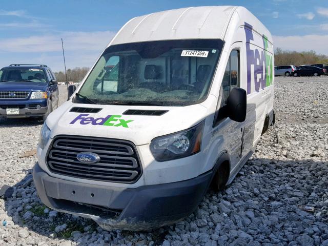 1FTSW3XMXFKB23450 - 2015 FORD TRANSIT T- WHITE photo 2