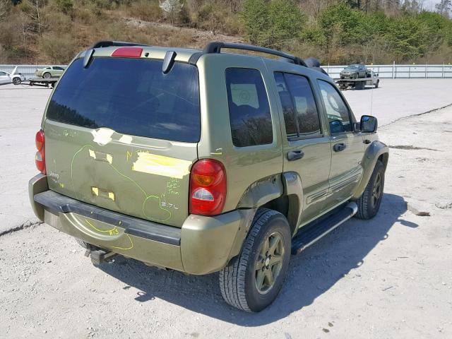 1J4GL38K32W333199 - 2002 JEEP LIBERTY RE GREEN photo 4