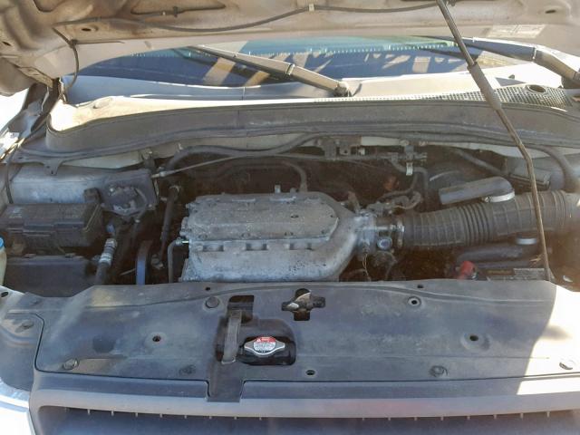 5FNYF18615B041651 - 2005 HONDA PILOT EXL SILVER photo 7