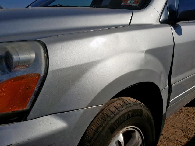 5FNYF18615B041651 - 2005 HONDA PILOT EXL SILVER photo 9