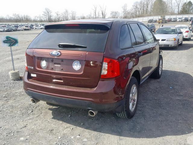 2FMDK3GC0CBA15156 - 2012 FORD EDGE SE BROWN photo 4