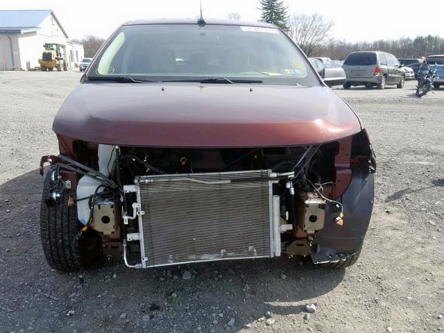 2FMDK3GC0CBA15156 - 2012 FORD EDGE SE BROWN photo 9