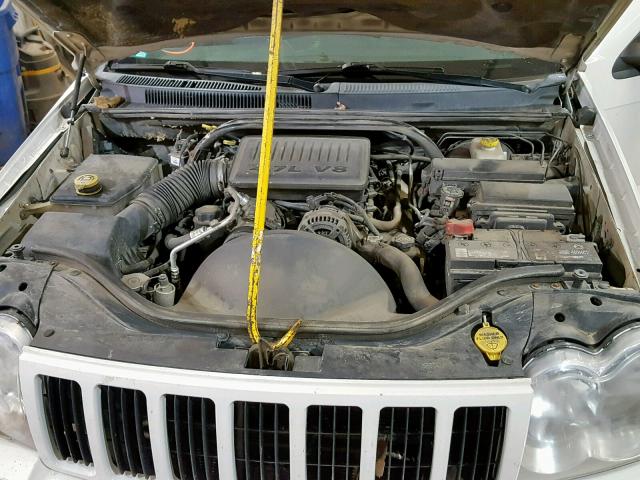 1J4HR48N95C612195 - 2005 JEEP GRAND CHER WHITE photo 7