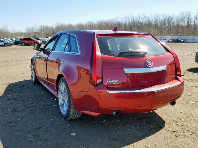 1G6DS8E36C0123886 - 2012 CADILLAC CTS PREMIU RED photo 3