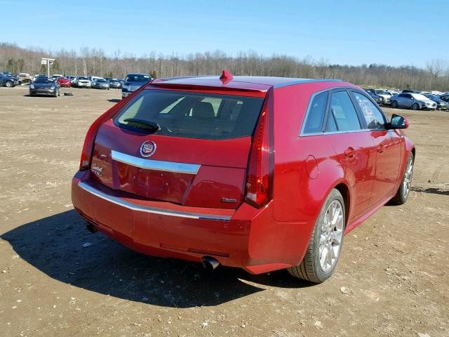 1G6DS8E36C0123886 - 2012 CADILLAC CTS PREMIU RED photo 4