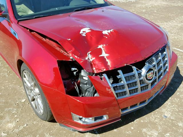 1G6DS8E36C0123886 - 2012 CADILLAC CTS PREMIU RED photo 9