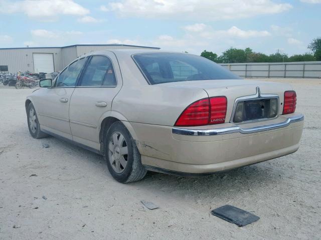 1LNHM86S92Y630520 - 2002 LINCOLN LS CREAM photo 3