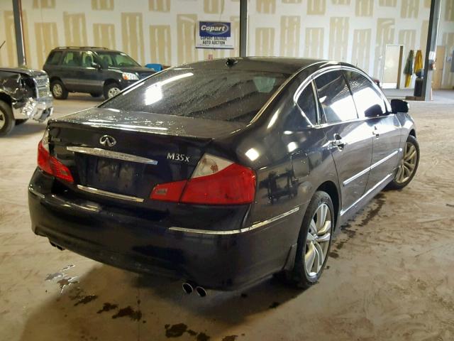 JNKAY01F58M652664 - 2008 INFINITI M35 BASE BLACK photo 4