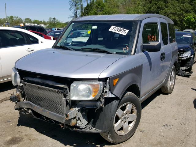 5J6YH286X3L052541 - 2003 HONDA ELEMENT EX SILVER photo 2