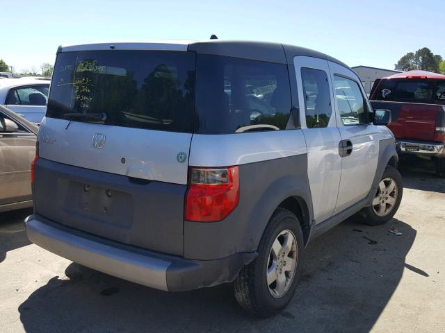 5J6YH286X3L052541 - 2003 HONDA ELEMENT EX SILVER photo 4