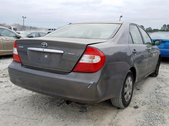 4T1BE32K53U669626 - 2003 TOYOTA CAMRY LE GRAY photo 4