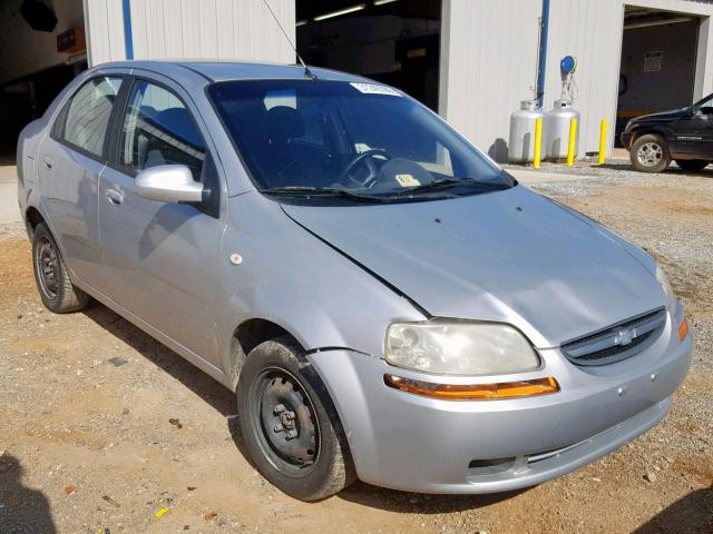 KL1TD56696B527632 - 2006 CHEVROLET AVEO BASE Күміс фото 1