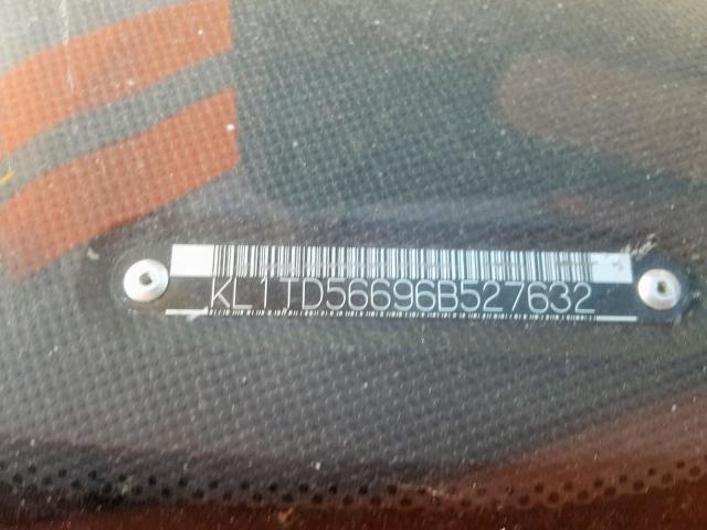 KL1TD56696B527632 - 2006 CHEVROLET AVEO BASE Күміс фото 10