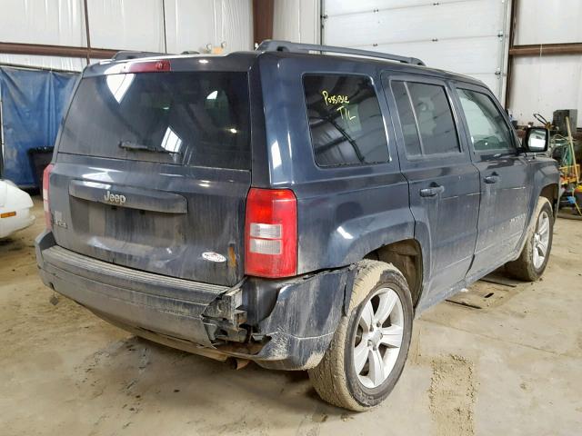 1C4NJRAB8ED804330 - 2014 JEEP PATRIOT BLUE photo 4