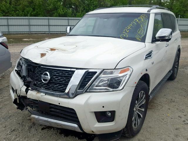 JN8AY2ND4H9011339 - 2017 NISSAN ARMADA SV WHITE photo 2