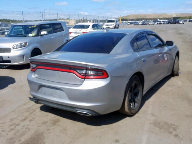 2C3CDXHG5GH172854 - 2016 DODGE CHARGER SX GRAY photo 4