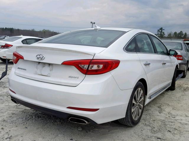 5NPE34AF1GH391373 - 2016 HYUNDAI SONATA SPO WHITE photo 4