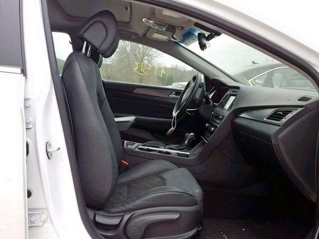 5NPE34AF1GH391373 - 2016 HYUNDAI SONATA SPO WHITE photo 5