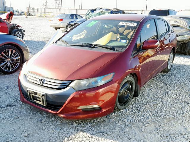 JHMZE2H77AS022006 - 2010 HONDA INSIGHT EX RED photo 2