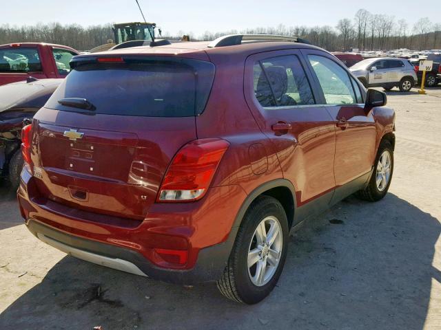 3GNCJLSB3JL350051 - 2018 CHEVROLET TRAX 1LT RED photo 4