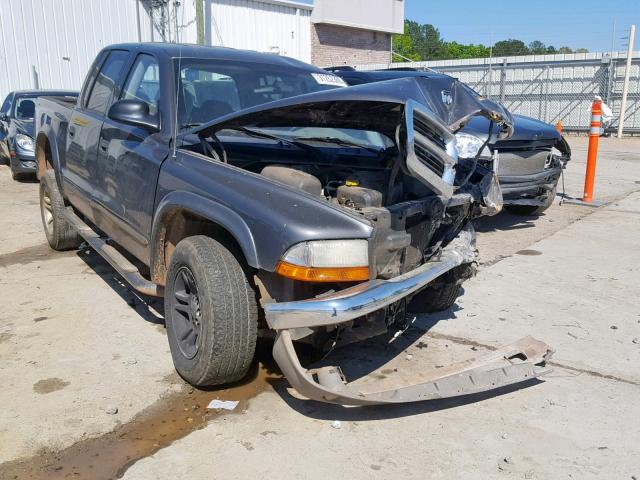 1D7HG48K44S610513 - 2004 DODGE DAKOTA QUA GRAY photo 1