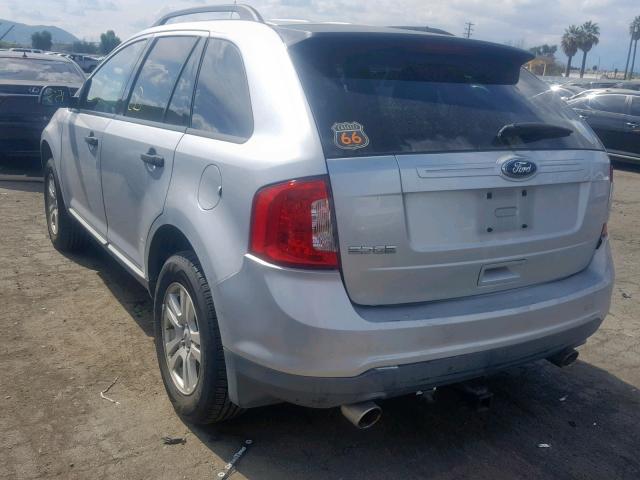 2FMDK3GC3BBB51960 - 2011 FORD EDGE SE SILVER photo 3