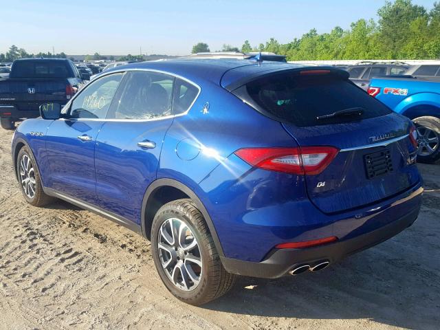 ZN661XUA5HX256588 - 2017 MASERATI LEVANTE BLUE photo 3