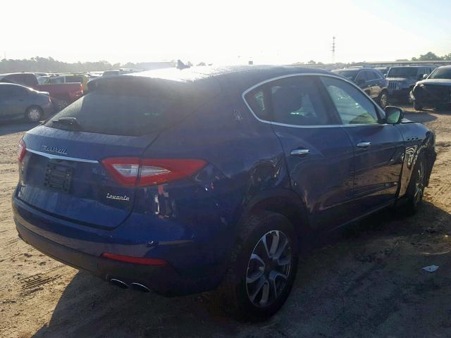 ZN661XUA5HX256588 - 2017 MASERATI LEVANTE BLUE photo 4