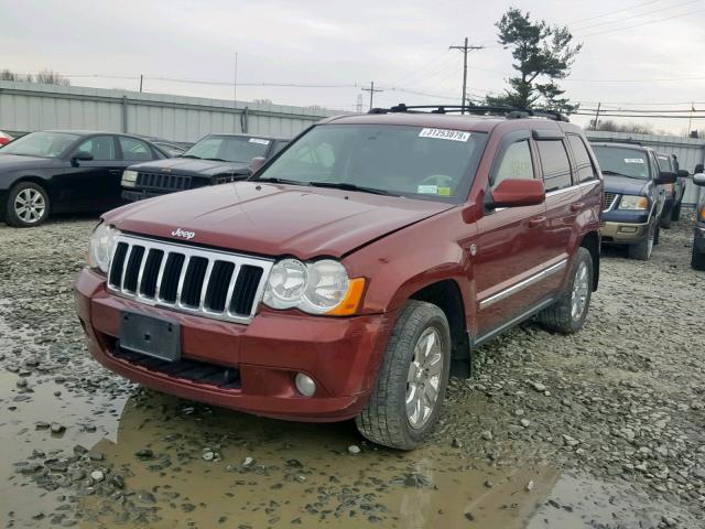 1J8HR58T29C521746 - 2009 JEEP GRAND CHER BURGUNDY photo 2